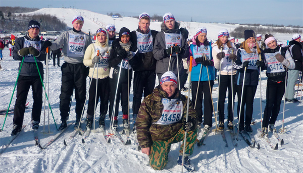 Студенты колледжа приняли участие в ХХIХ Всероссийской массовой лыжной гонке «Лыжня России-2011». 